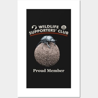 Dung Beetle Atop its Dung Ball for Wildlife Supporters Posters and Art